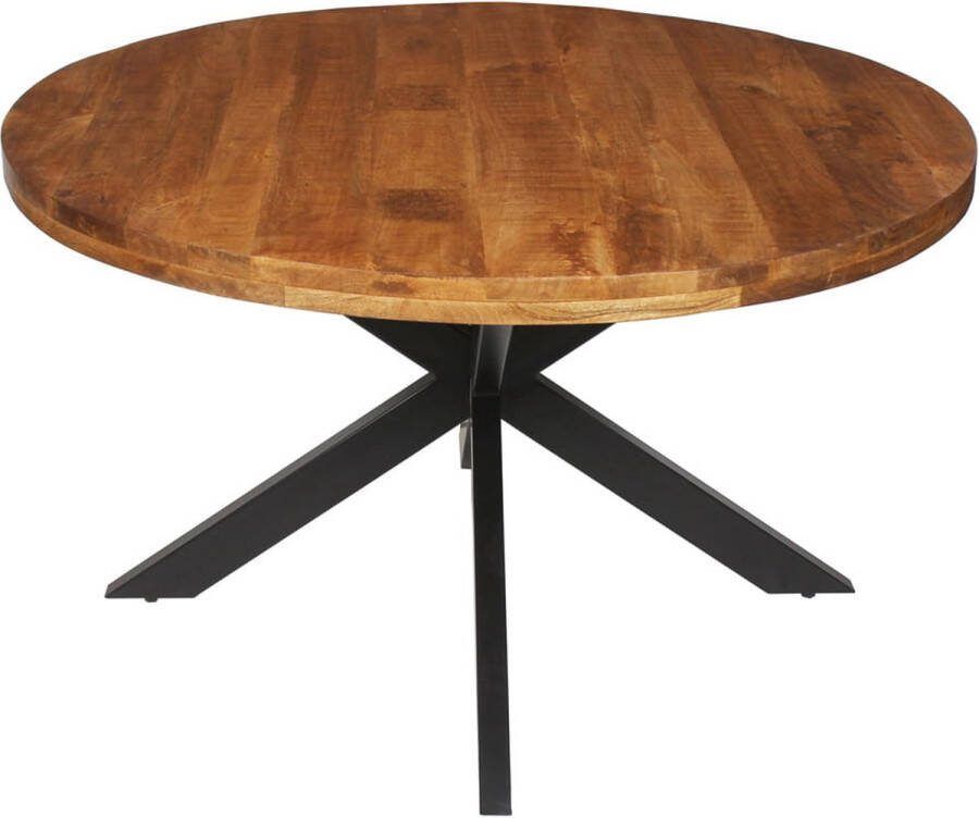 Eetkamertafel Hendrik Magnolia Rond 130x130cm Hoogte 76 cm