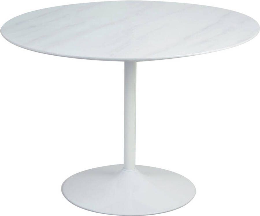 Eetkamertafel Lana Wit MDF Overig 110x110cm Hoogte 75 cm