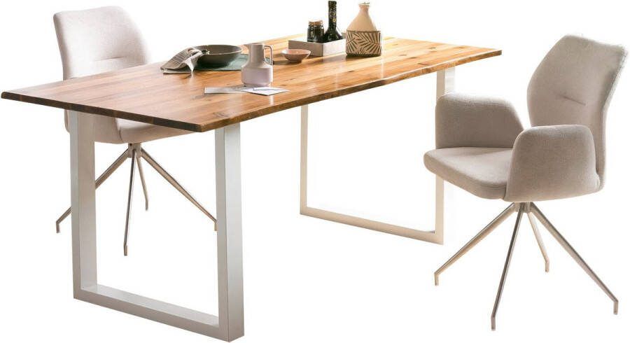 Eetkamertafel Lizzy Acacia Rechthoek 160x90cm Hoogte 75 cm