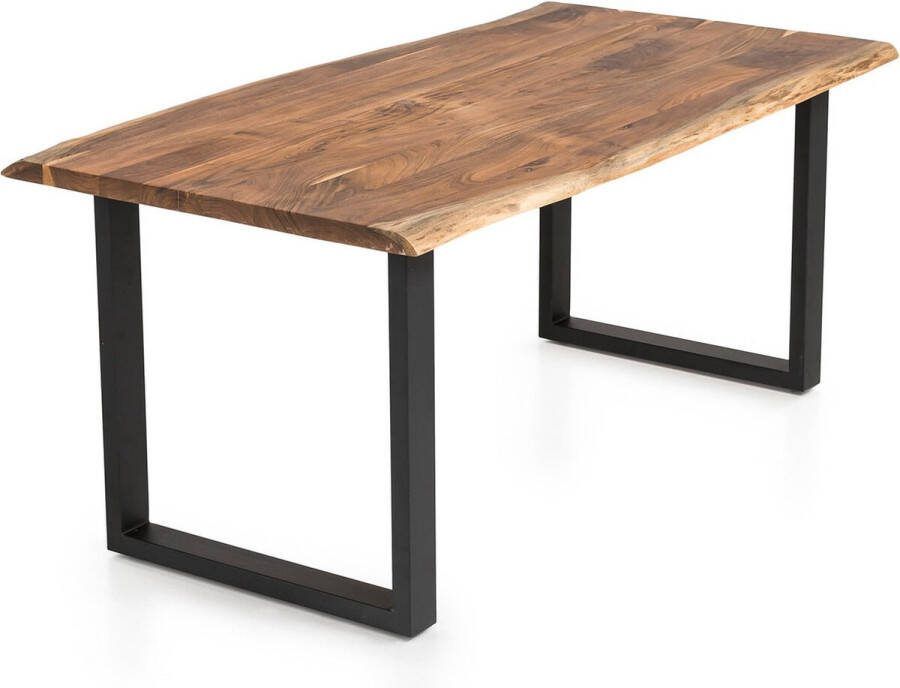Eetkamertafel Lorenzo Acacia Rechthoek 160x85cm Hoogte 76.5 cm