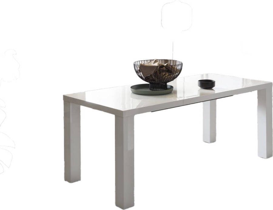 Eetkamertafel Seth Wit MDF Rechthoek 120x80cm Hoogte 76 cm