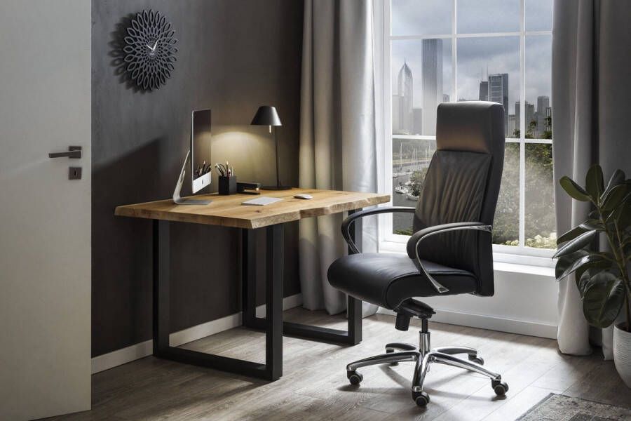 Eetkamertafel Zack Eiken Rechthoek 140x80cm Hoogte 75 cm