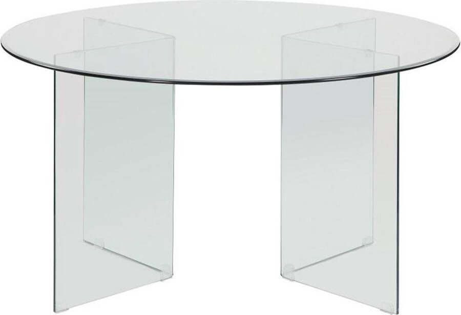 Merkloos Sans marque Eettafel ADAMO 4 personen Gehard glas L 137 cm x H 77 cm x D 137 cm