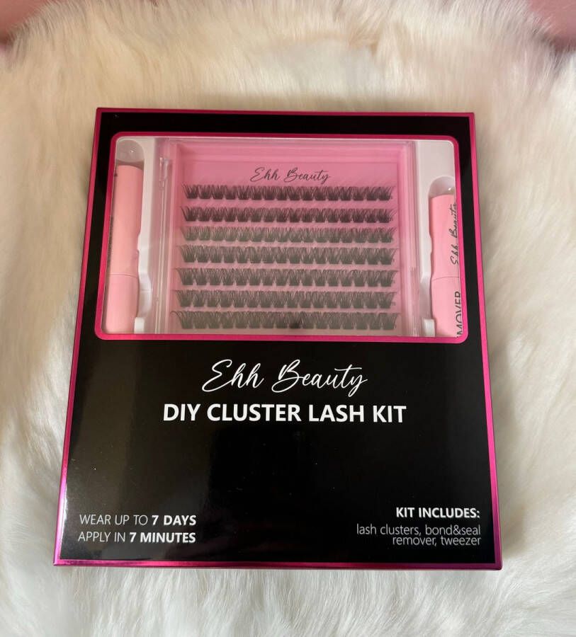 EHHbeauty Wimpers Diy lashes -300 stuks- Cluster Lashes Volume Nepwimpers Stukjes wimpers Diy lashes set Beginner set Bond & seal