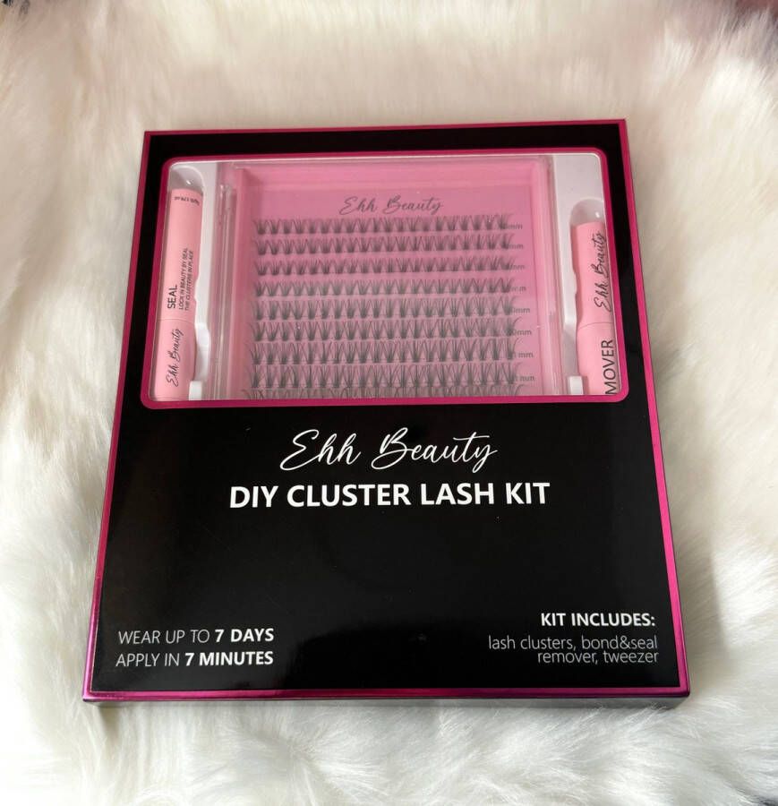 EHHbeauty Wimpers Diy lashes 300 stuks Cluster Naturel- Nepwimpers- Stukjes wimpers Wimperextensions Diy lashes set Beginner set Bond & seal Wimper