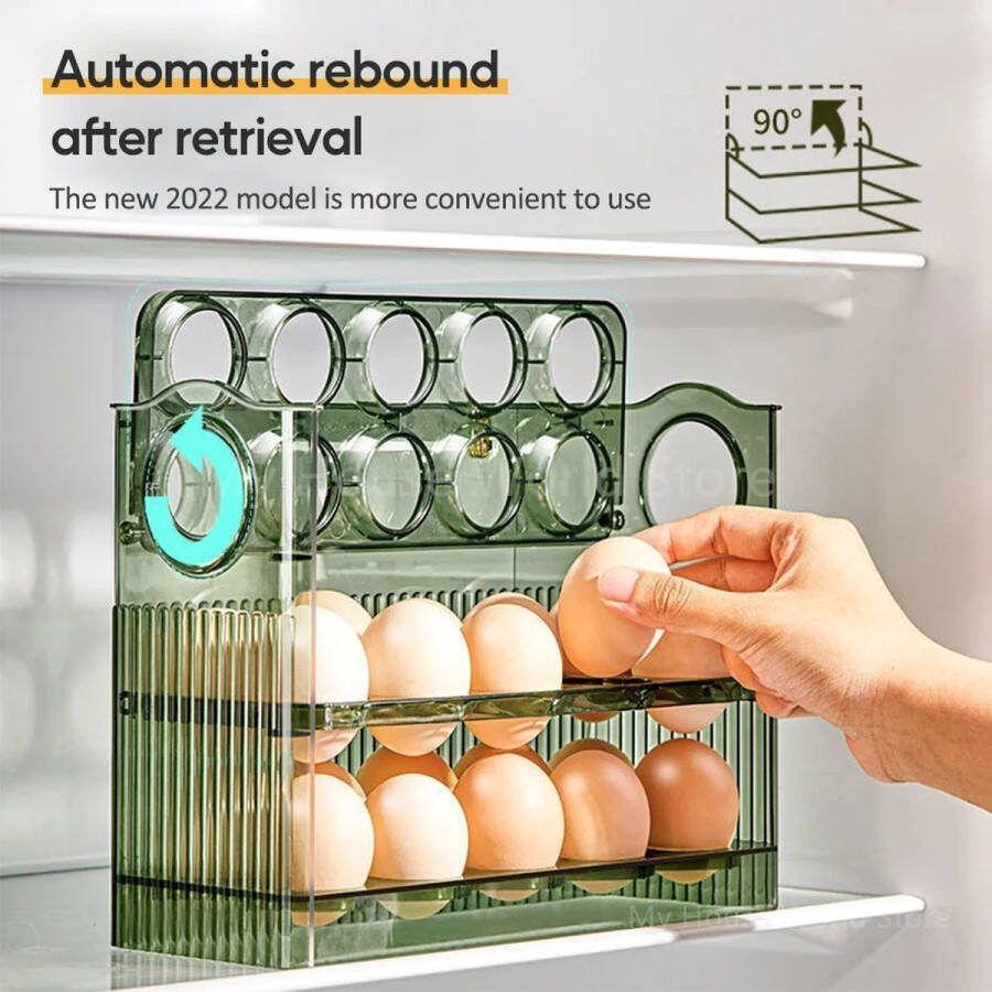 Ei Opbergdoos Koelkast Organizer Ei Vers Bewaardoos Houder Ei Dispenser Keuken