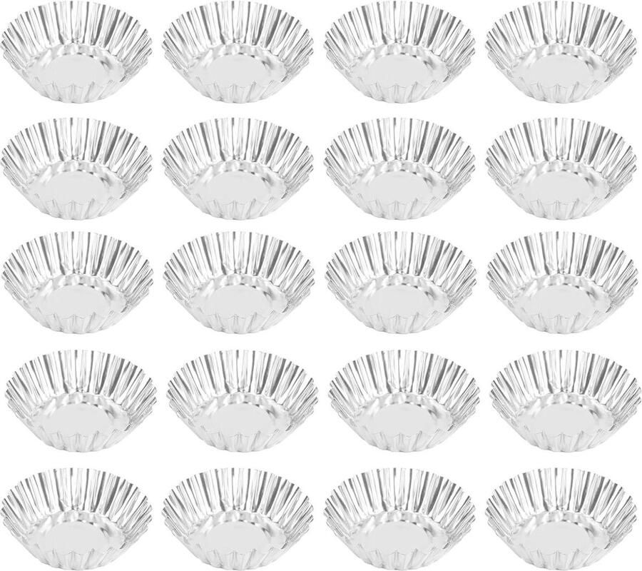 Ei taartvorm non-stick aluminium cupcakes cakes cookie pudding tin vorm bekleed bakgereedschap 30 stuks tartelette vormen