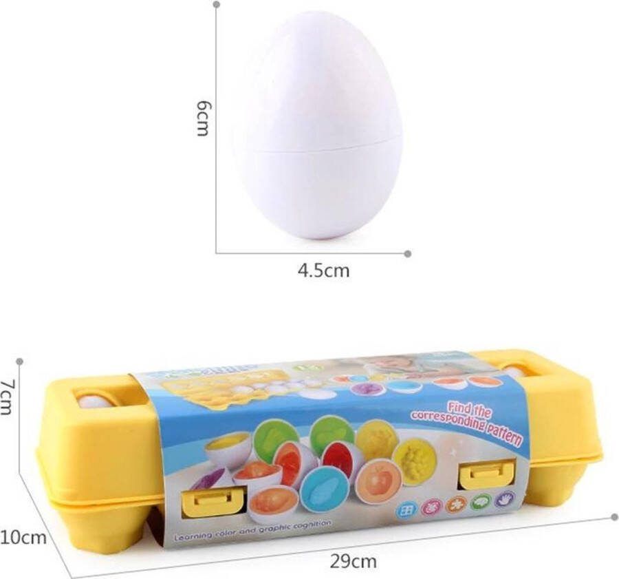 Eierdoos puzzelspel educatief spel pasen vormen en kleuren kinderspellen paas spelletje leren en spelen kinderpuzzel