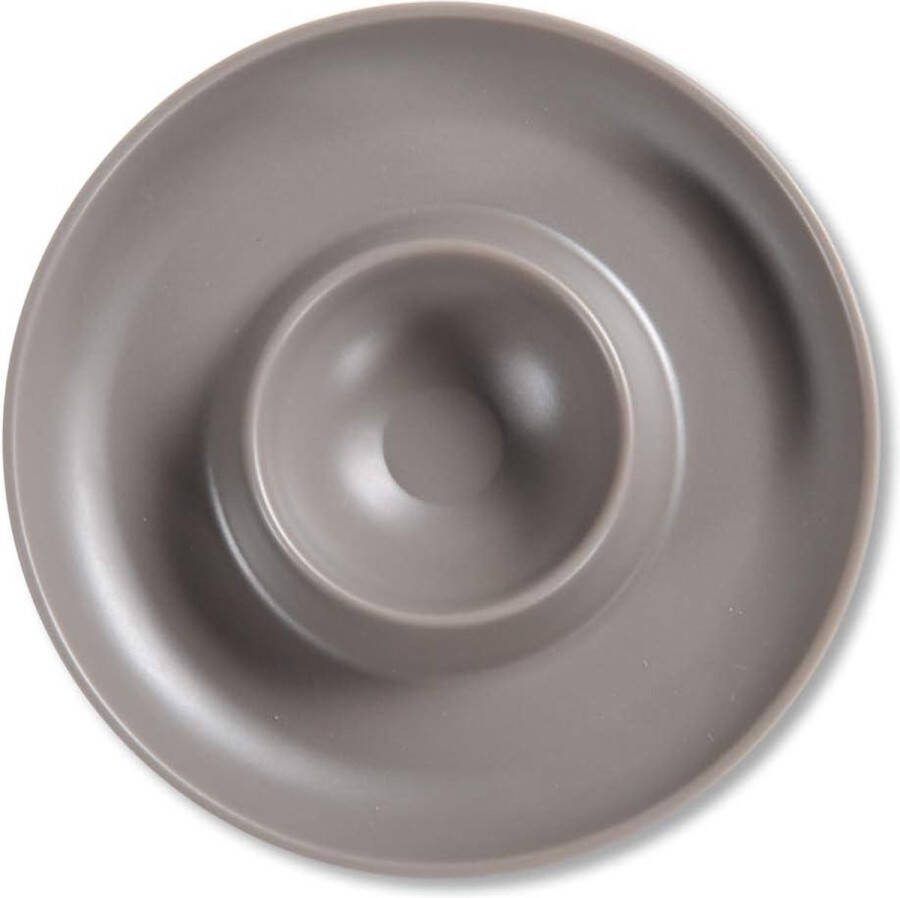 Eierdopjes 4-pack ø 10 x H 2 cm kunststof afmetingen crème grijs eierdopjes keukengerei