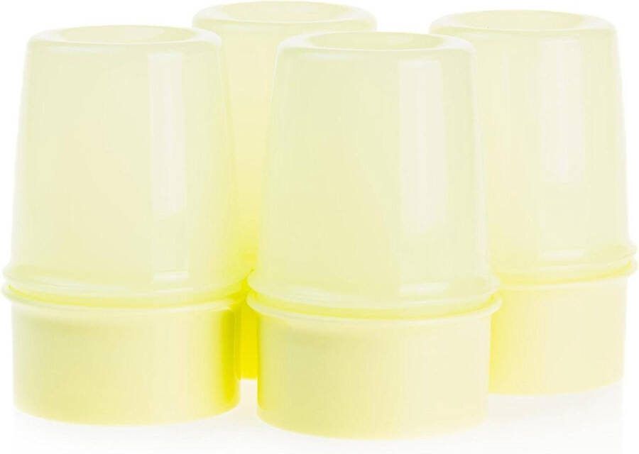 Eierdopjes Thermo 4 stuks lichtgroen vlinderklem warmhoudend