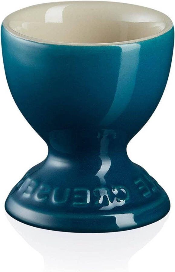 Eierdopjes van aardewerk groenblauw 9 gram