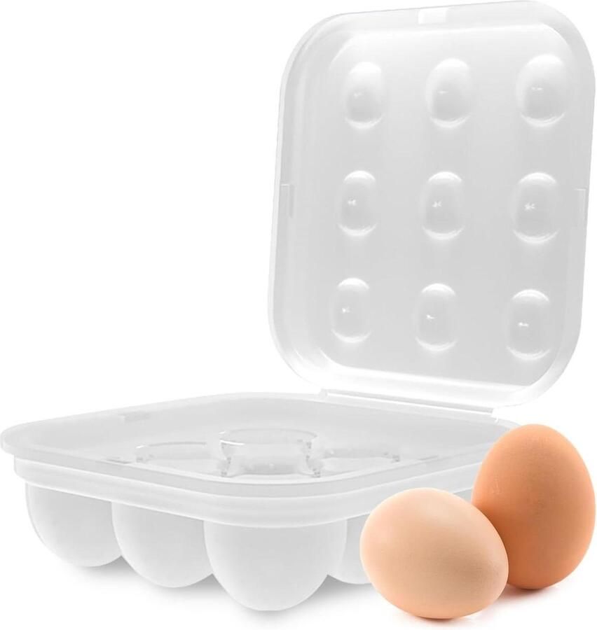 Eierhouder voor de koelkast grote capaciteit eierdopje met deksel opbergdoos voor eieren eierhouder voor keuken picknick buiten camping