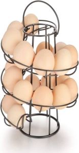 FLOKOO Eierhouder Zwart Eierrek Eierdoos Eieren Bewaren
