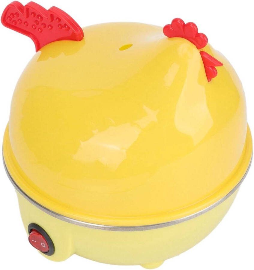 Eierkoker Snelle Eiermaker 7 Eiercapaciteit en Automatische Uitschakeling Mini-ontbijtmachine in Kipvorm voor Thuiskeuken