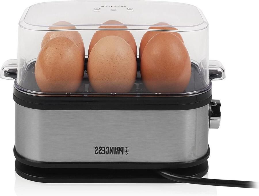 Eierkoker voor 6 eitjes 400 W Zilver