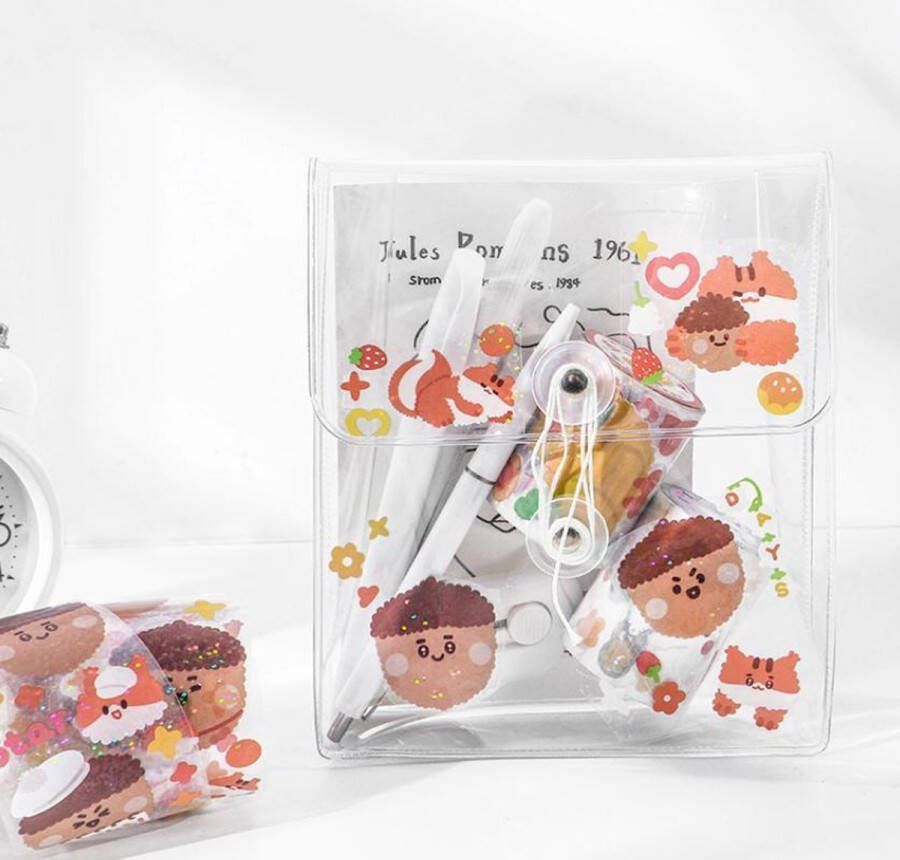Merkloos Sans marque Eikel Washi Tape | Dieren | Masking Tapes | Washi Tapes | Afplaktape | Decoratietape | Eikeltjes Acorn Poezen Hartjes Star Bloemen Sterren Eten Fruit Days Vriendschap | Plakboeken | Versieren | Inpakken | Bullet Journal | Journaling