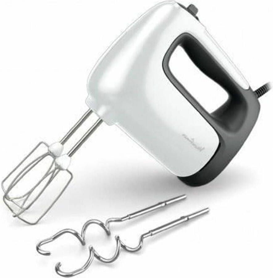 Electric Hand Mixer 500 W 5 Speeds Turbo Adjustment 2 Whisks 2 Stainless Steel Doughs Light and Thick Mixing