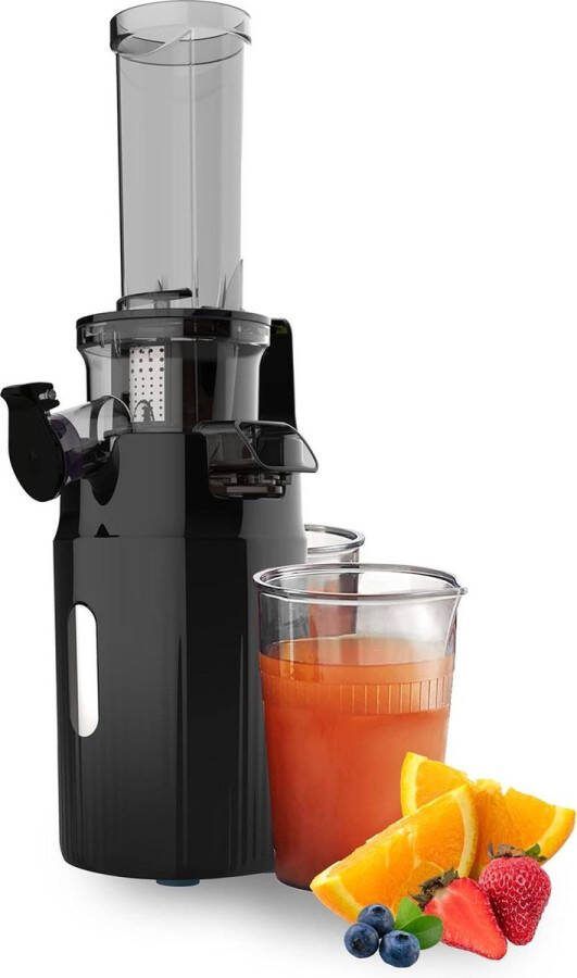 Electric Juicers Cold Pressed Nutrient Extraction Compact and Elegant Easy to Clean Quiet Black Stainless Steel