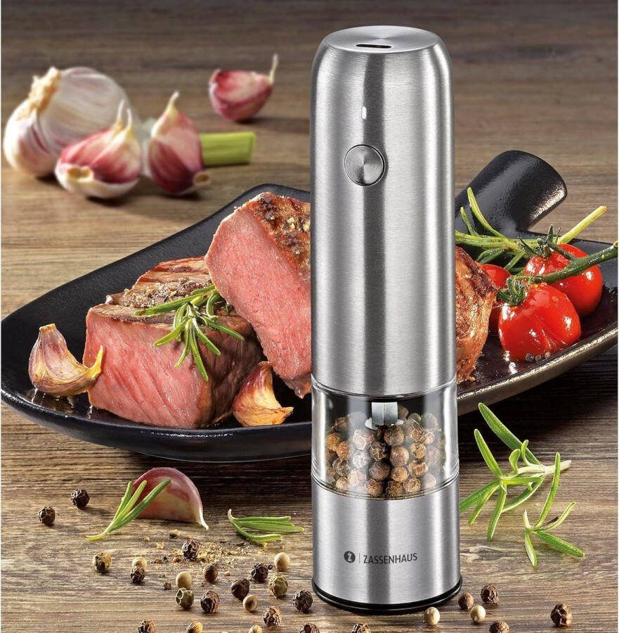 Electric Spice Grinder Fully Adjustable Stainless Steel Ceramic Grinder for High-Quality Grinding 14 cm Diameter 3.8 cm Salt Grinder