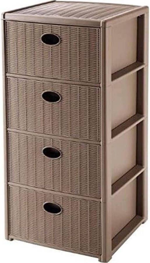 Elegance Drawers Duif Grijs 40 x 40 x 80 cm Moderne Eenheid Voor Slaapkamer Ladeblok