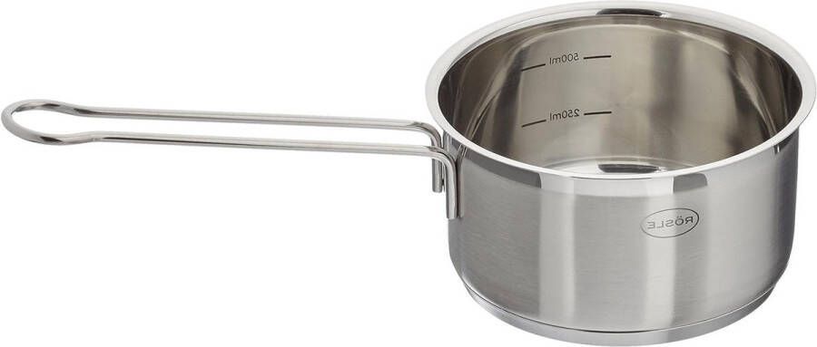 Elegance Hoogwaardige Steelpan voor Kleine Hoeveelheden Roestvrij Staal 18 10 Geschikt voor Inductie Vaatwasmachinebestendig
