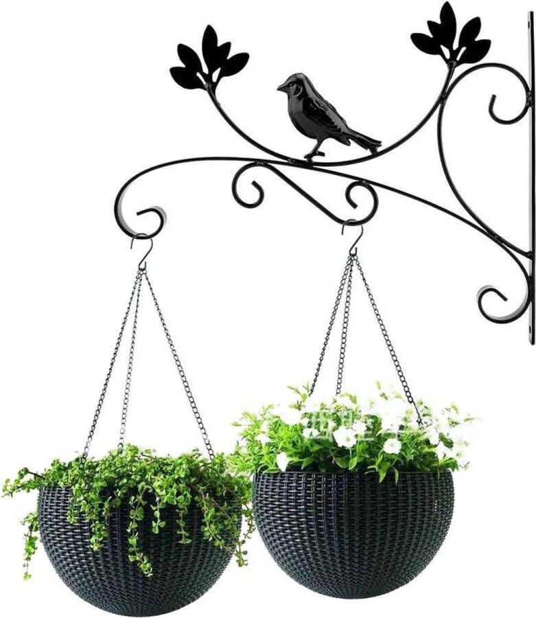 Elegante Metalen Plantenhanger met Handige Wielen Duurzaam & Weerbestendig Ideaal voor Tuin Balkon en Binnenplaats Eenvoudige Installatie Voegt Stijl Toe aan Uw Buitenruimte