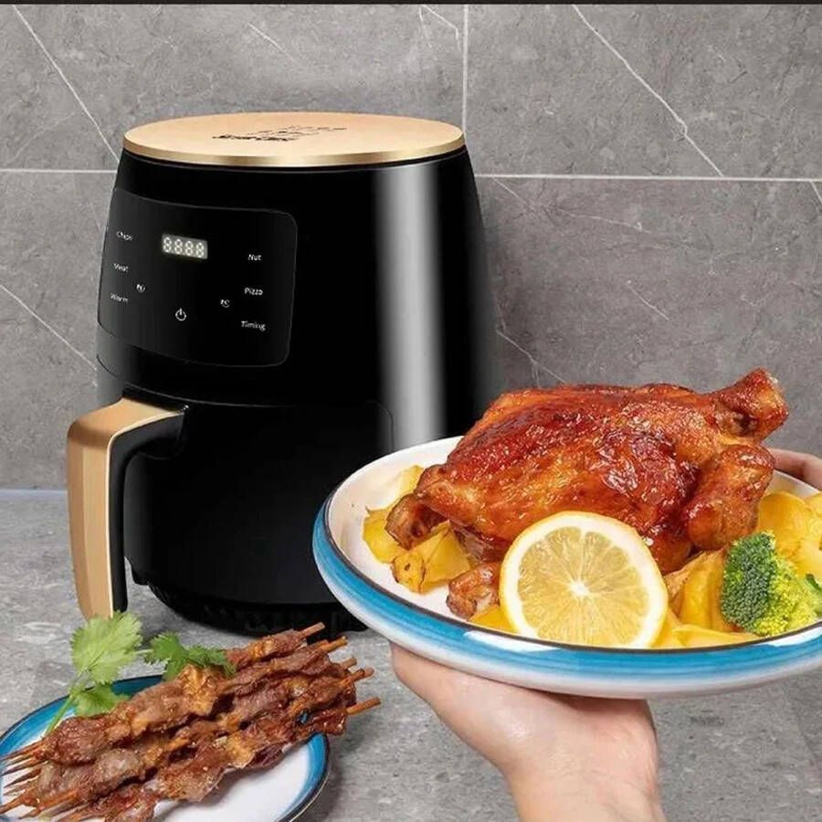 Elektrische Airfryer 4 5L Multifunctioneel – Zonder Olie Convection Oven en Frituurpan – Aerogrill Voor de Keuken Gezond Koken Snelle Bereiding 110V 220V