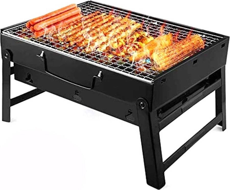 Elektrische BBQ Grill Roosteren Rundvlees Vis Kip Vlees Voor Outdoor Camping Barbecue BBQ Buiten Kamperen Zwart