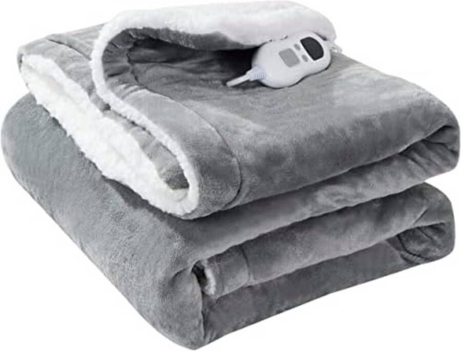 Elektrische bovendeken 1 persoons Electrische bovendeken 1 persoons Elektrische knuffeldeken 152 x 127 cm Wit