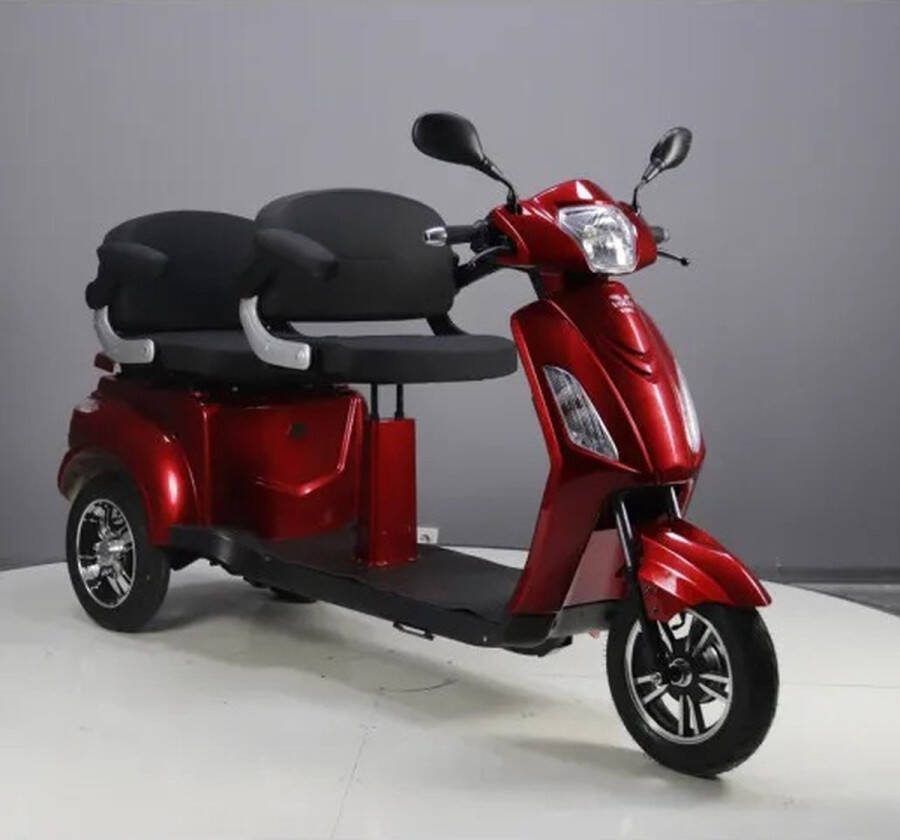 Elektrische Driewieler 2 stoelen geen rijbewijs 1000W Bereik tot 36 km Volta M4+