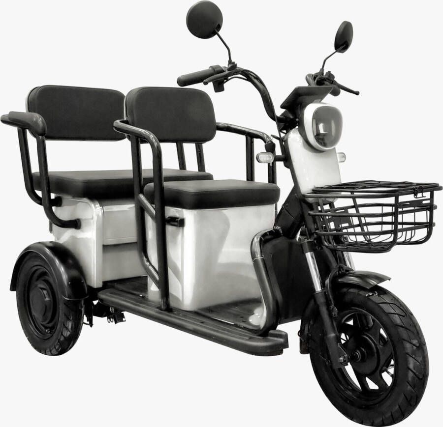 Elektrische driewieler 2 stoelen kleur Rood of Wit 25 km u Bereik tot 40km Volta APM5