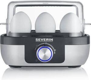 Elektrische Eierkoker Geschikt voor 6 eieren 420W Grijs