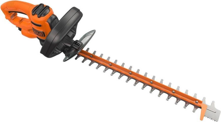 Elektrische heggenschaar 500 W zwaardlengte 50 cm Voor middelgrote tot grote heggen Snijdikte 22 mm Beugel-tweede handgreep Transparante handbescherming. Heggenschaar