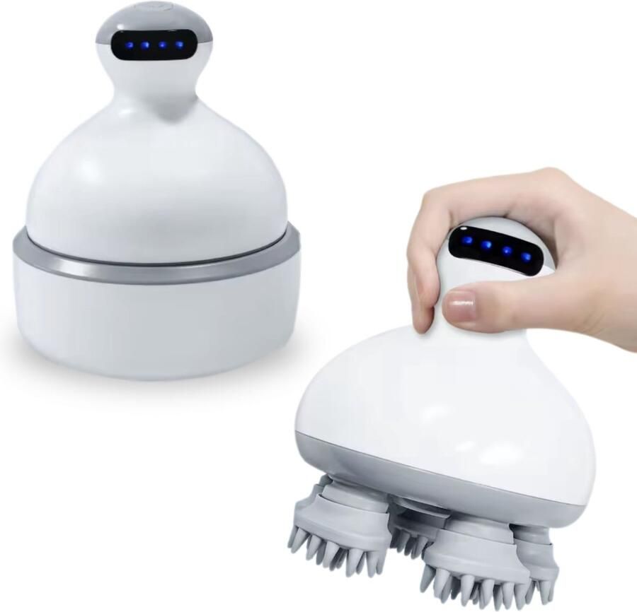 Elektrische Hoofdmassageapparaat met oliereservoir massage apparaat hoofd Scalpmassager Scalp massager Hoofdhuid Haarolie applicator Elektrische hoofdmassage apparaat Hoofdmassage apparaat