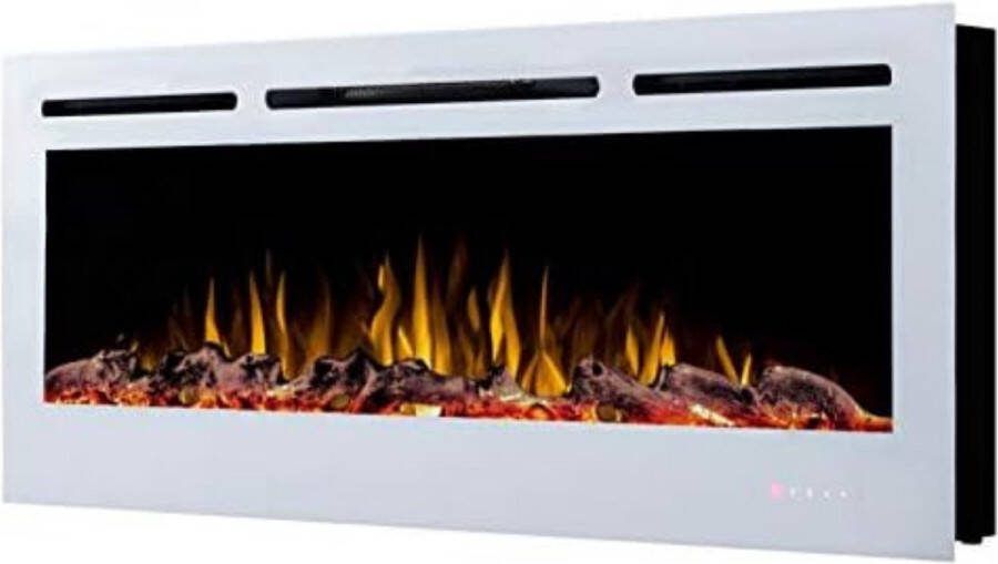 Elektrische kachel sfeerhaard Elektrische kachel sfeer haard 128 cm (50) Wit 1500W