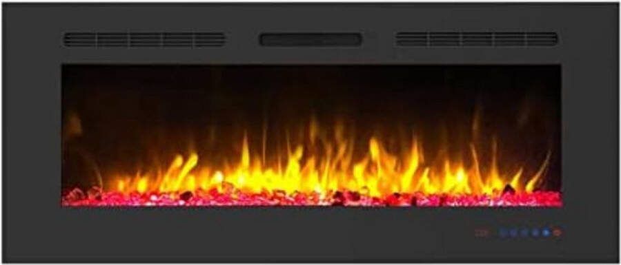 Elektrische kachel sfeerhaard Elektrische kachel sfeer haard 14 5D x 107B x 45H 1500W Zwart 107 cm