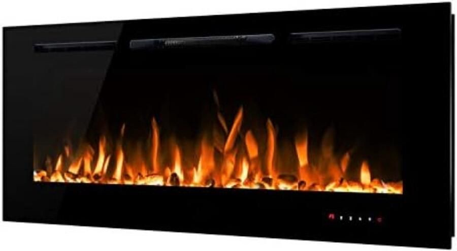 Elektrische kachel sfeerhaard Elektrische kachel sfeer haard 140cm Zwart 1500W