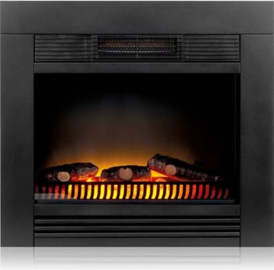Elektrische kachel sfeerhaard Elektrische kachel sfeer haard 23D x 66B x 62H cm Zwart 1800W