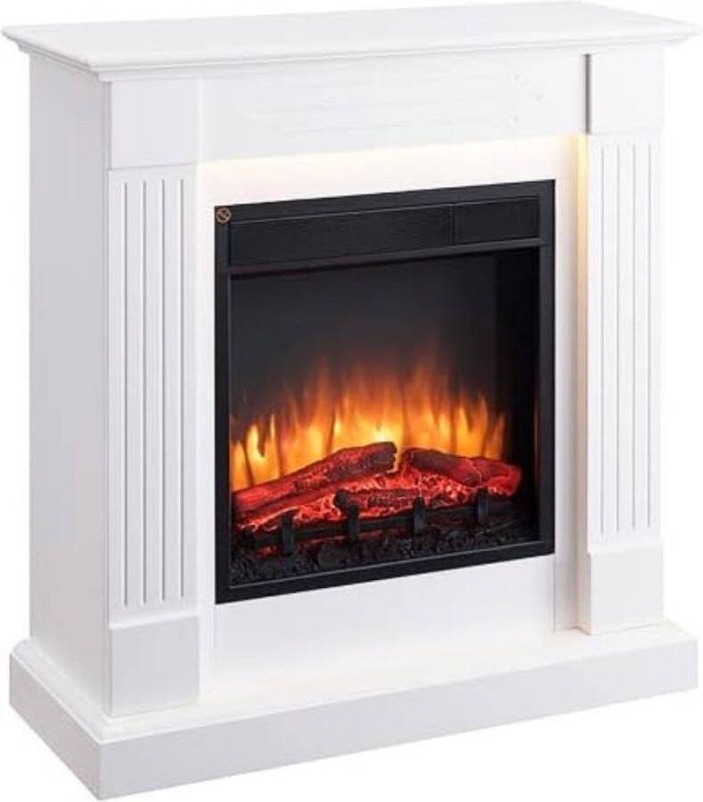 Elektrische kachel sfeerhaard Elektrische sfeerhaard vrijstaand Elektrische kachel sfeer haard 28D x 82 5B x 93H cm 2000W Wit