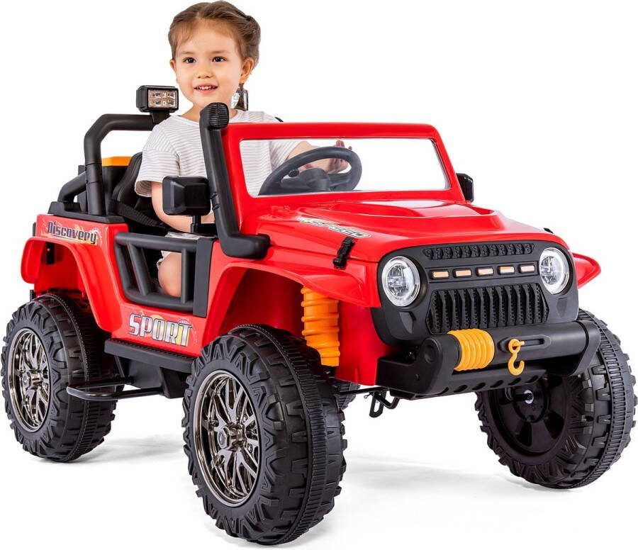 Elektrische kinderauto ouder-kind rijden. Oudermodus. belasting 100kg. 12V 7Ah. USB-Bluetooth. Afstandsbediening zachte start 2*35W motoren. Hoorn voorlicht. 3-7 km u voor kinderen vanaf 3 jaar
