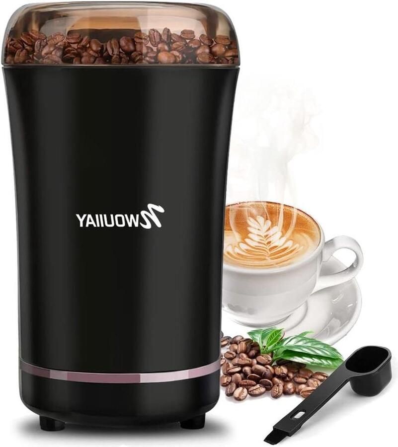 Elektrische Koffiemolen 300 W Roestvrij Staal Malen van Koffie Noten en Peper