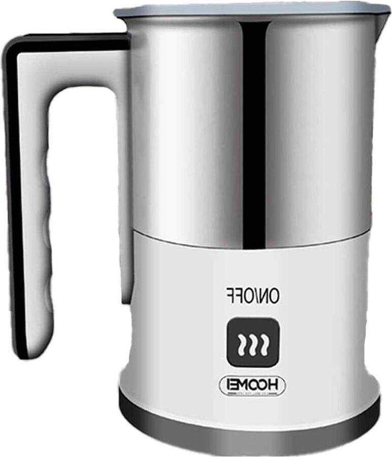 Elektrische melkopschuimer 550 W 250 ml opschuimer voor cappuccino café macchiato aluminium draaibare basis