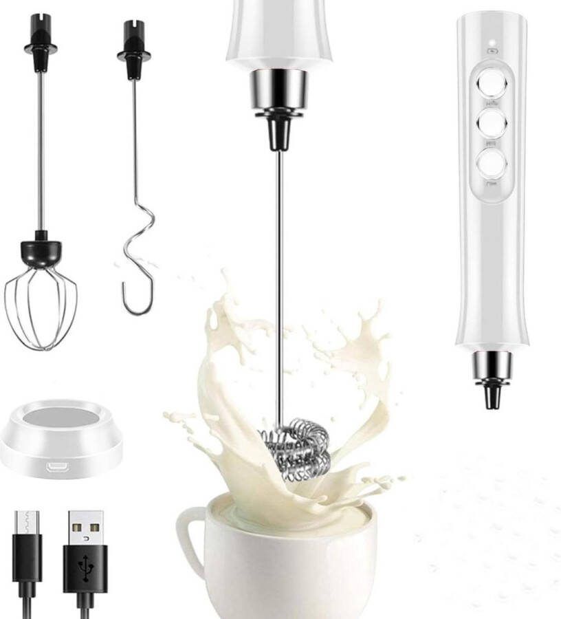 Elektrische Melkopschuimer Handig in Gebruik voor Cappuccino en Latte Macchiato