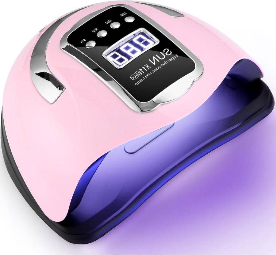 Elektrische Nageldroger 280W 66-stuks lampkralen Professionele Gelnageldroger Sneldrogende Nagellamp met 4 Timers LCD-scherm en Automatische Sensor Thuis-en Salonmanicure