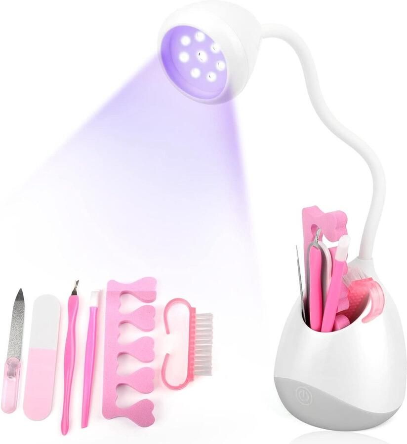 Elektrische Nageldroger 36W UV-mini-nageldroger sneldrogend 360 graden draaibaar led-gelnagellamp lichthardingslamp nagelaccessoires opslag nagelstudio manicure