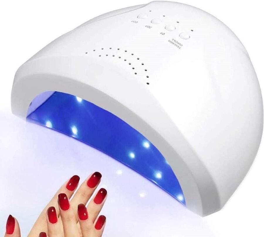 Elektrische Nageldroger 48 W Semi-permanente Led-nageldroger voor Manicure en Pedicure UV-nagellak Automatische Startsensor met 3 Timers 5S-30S-60S