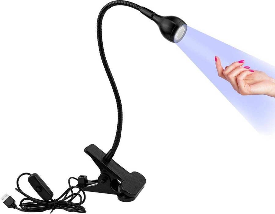 Elektrische Nageldroger 5W LED UV Lampen voor Gelnagels Nageldroger voor Nagellak en Gel Ultraviolette USB LED met Clip