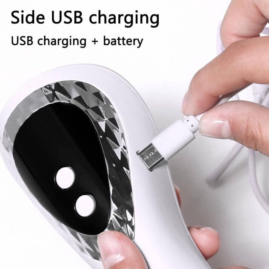 Elektrische Nageldroger Draagbare Draadloze LED-Nagellamp Mini UV-Nagellamp Oplaadbaar Nageldroger Draagbare Uithardingslamp voor Nagellak Sneldrogende Machine Nageldroger