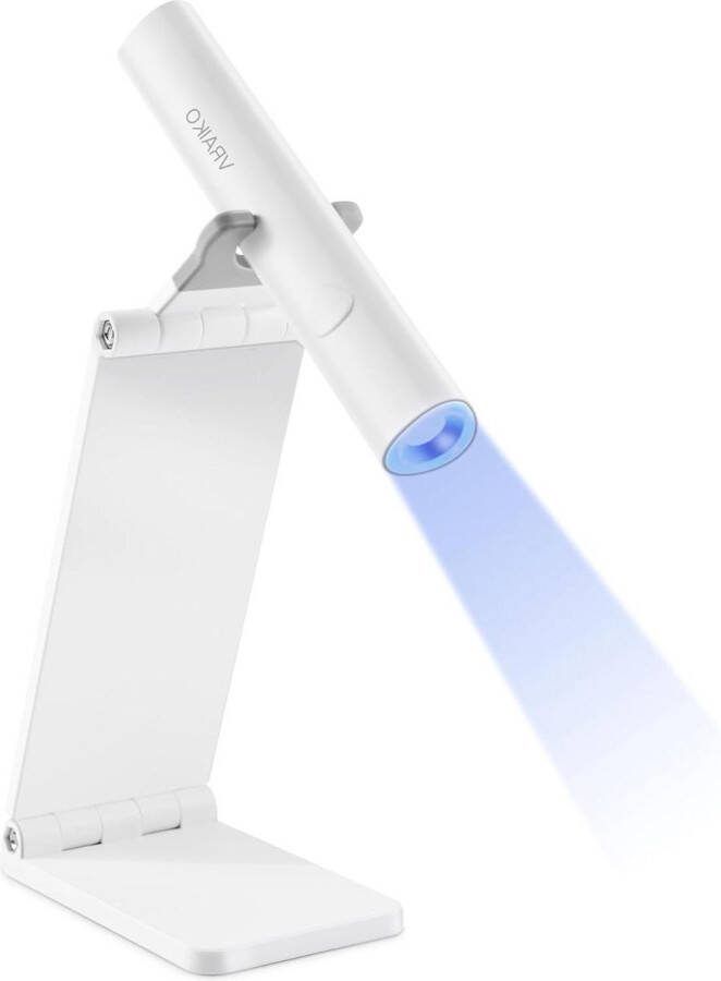 Elektrische Nageldroger Handheld UV Nagel Lamp voor gelnagels draagbare uv-nagellamp met standaard oplaadbare mini-led-nagellamp nageldroger voor snel uitharden Minicure Wit
