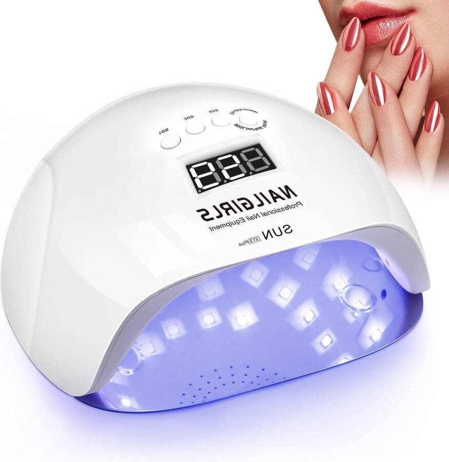 Elektrische Nageldroger LED150W Professionele Nagellamp 4 Timer Auto Sensor LCD Display- UV LED Nagellamp Verwijderbare Magnetische Plaat- Gel Nagels Vinger Teen Nagel Salon Licht